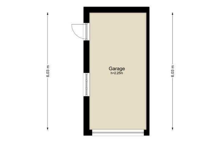 Plattegrond – Mozartweg 5, Eelde