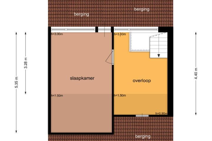 Plattegrond – Mozartweg 5, Eelde
