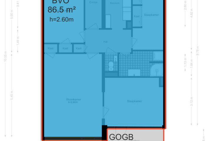 Plattegrond – Mr. F.A. van Hallweg 112, Amstelveen