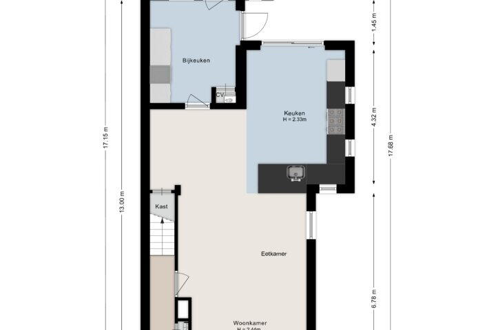 Plattegrond – Mr. Hillebrand Tuttelstraat 7, Steenwijk