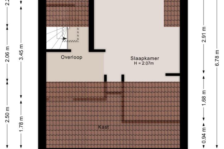 Plattegrond – Mr. Hillebrand Tuttelstraat 7, Steenwijk
