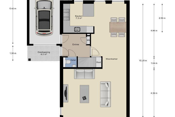 Plattegrond – Mr. P.S. Gerbrandysingel 51, Arnhem