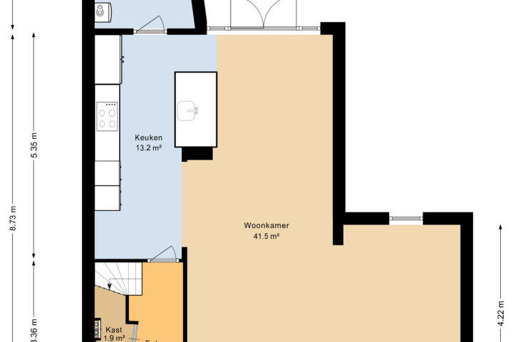 Plattegrond – Mr. Zigher ter Steghestraat 10, Steenwijk