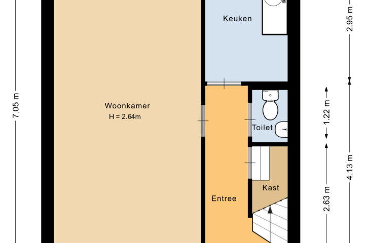 Plattegrond – Muiderslotstraat 19, Nijmegen