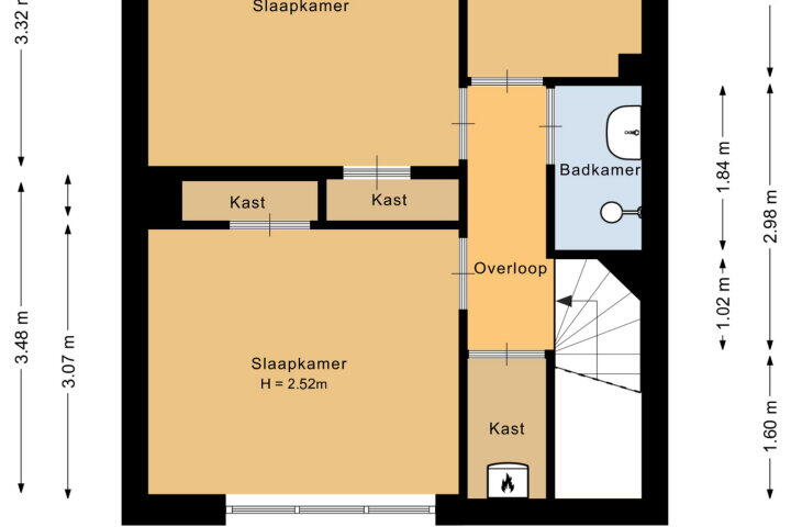 Plattegrond – Muiderslotstraat 19, Nijmegen