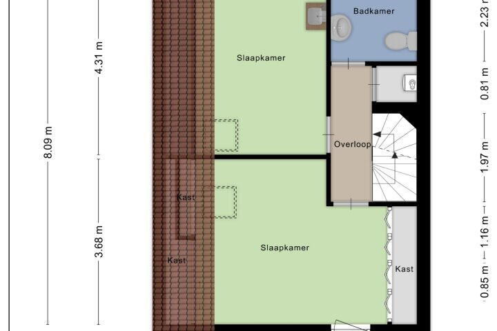 Plattegrond – Muiderweg 17, Zeewolde