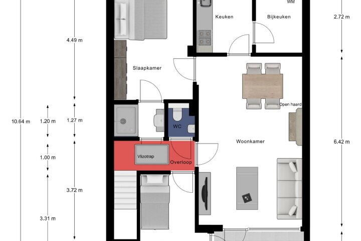 Plattegrond – Mulderstraat 1, Baarlo (LI)