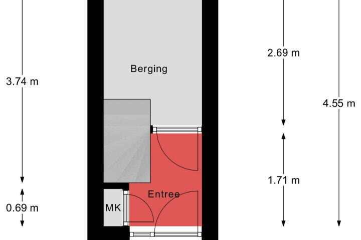 Plattegrond – Mulderstraat 1, Baarlo (LI)