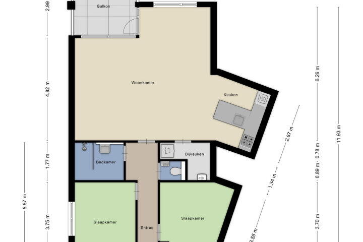 Plattegrond – Muldersweg 193, Nijmegen