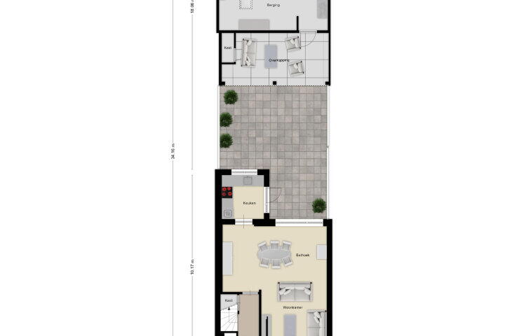 Plattegrond – Multatulilaan 11, Roosendaal