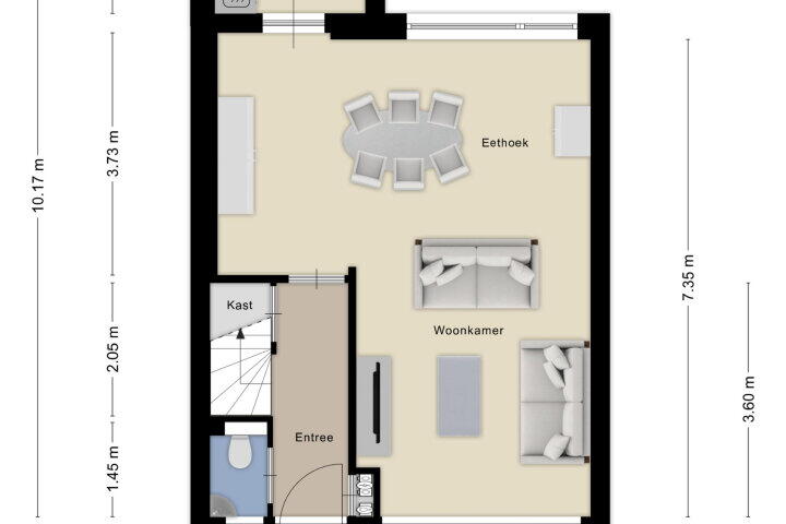 Plattegrond – Multatulilaan 11, Roosendaal