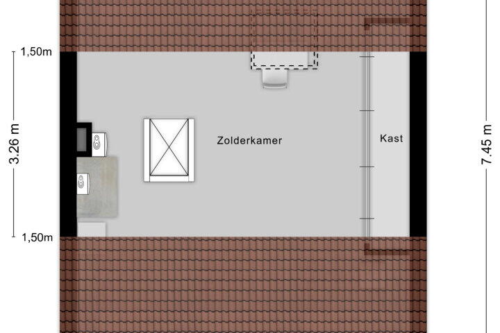 Plattegrond – Multatulilaan 11, Roosendaal
