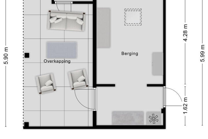 Plattegrond – Multatulilaan 11, Roosendaal