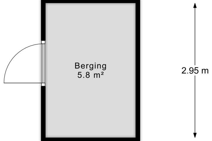Plattegrond – Muntstraat 15, Huissen