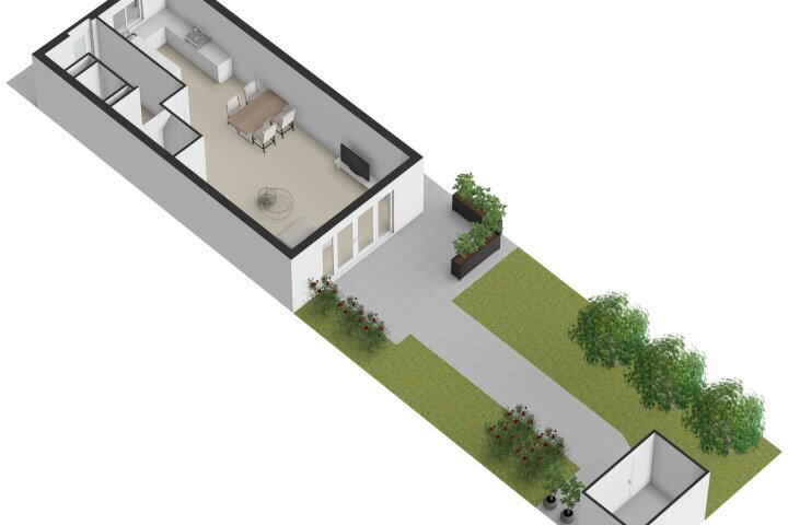 Plattegrond – Muntstraat 15, Huissen