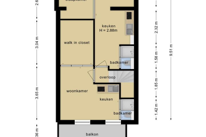 Plattegrond – Muntweg 20, Nijmegen