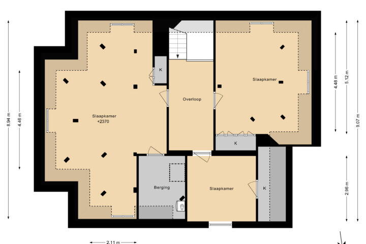 Plattegrond – Musschenberg 16, Spaubeek