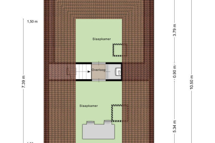 Plattegrond – Muurberg 15, Roosendaal