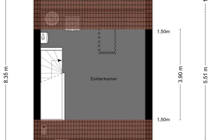 Plattegrond – Nachtegaal 27, Bladel