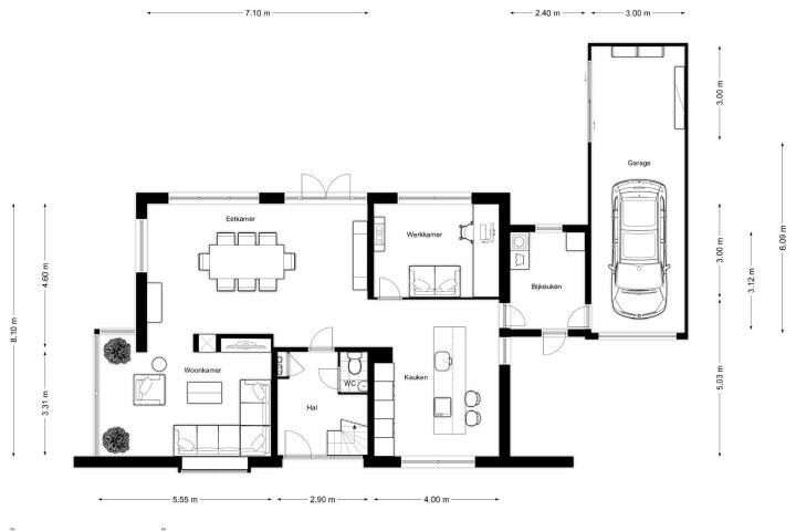Plattegrond – Nachtlân 22, De Wilgen