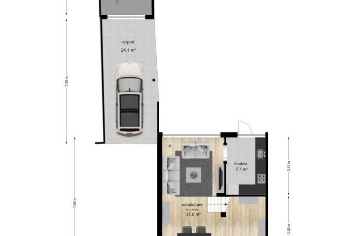 Plattegrond – Nassaulaan 3, Amerongen