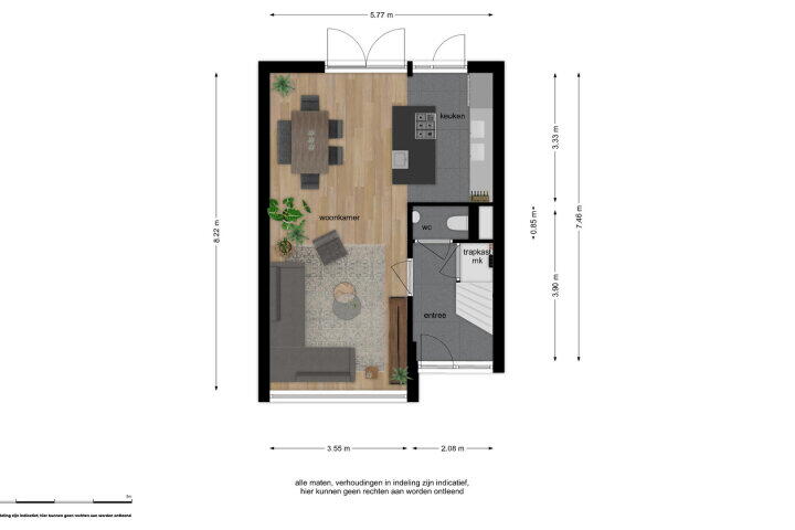 Plattegrond – Naundorffstraat 7, Breda