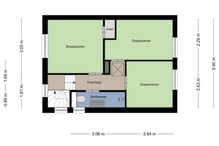Plattegrond – Naweg 16, Gieten