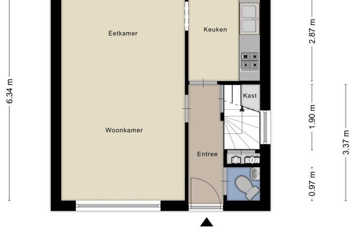Plattegrond – Neerstraat 20, 's-hertogenbosch