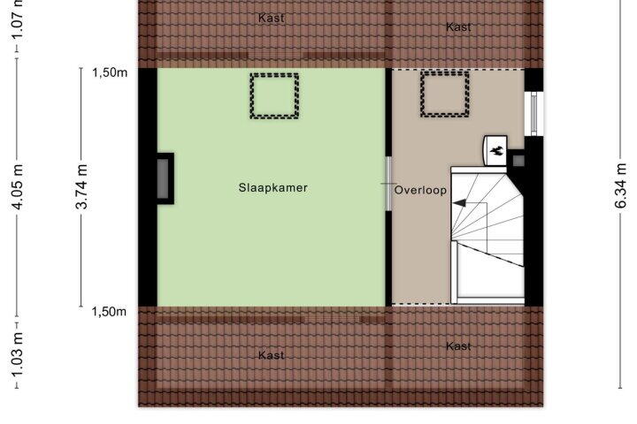 Plattegrond – Neerstraat 20, 's-hertogenbosch