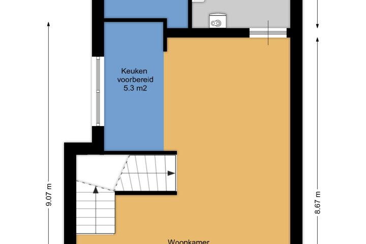 Plattegrond – Neerwoldstraat 23, Steenwijk