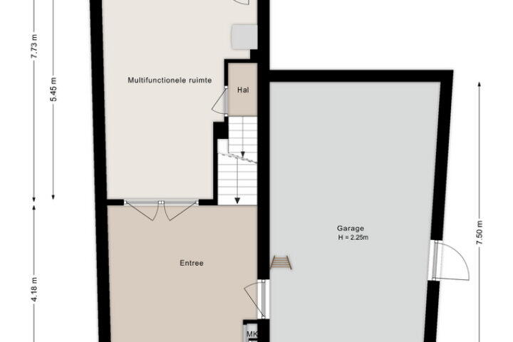 Plattegrond – Neerwoldstraat 3, Steenwijk