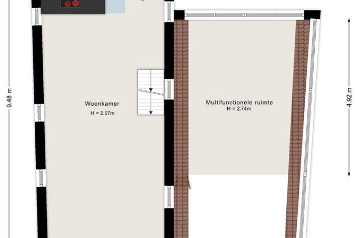 Plattegrond – Neerwoldstraat 3, Steenwijk