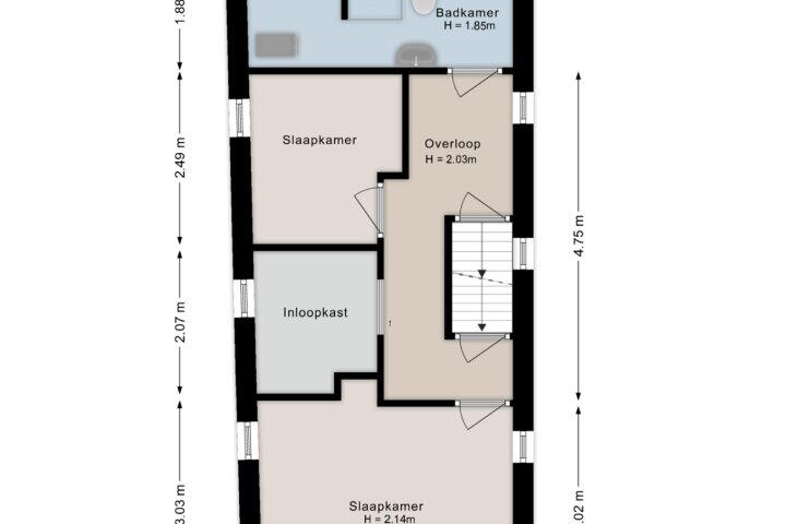 Plattegrond – Neerwoldstraat 3, Steenwijk