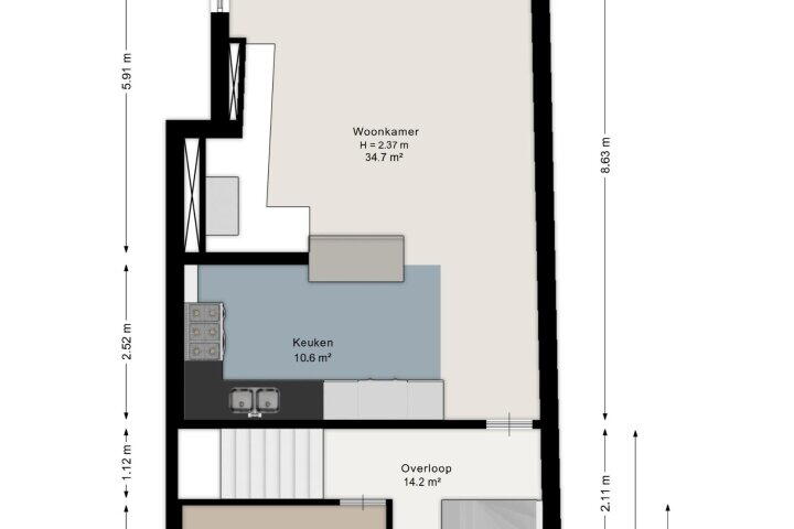 Plattegrond – Neerwoldstraat 31, Steenwijk