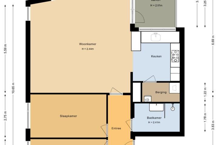 Plattegrond – Nelson Mandelastraat 112, Heerhugowaard