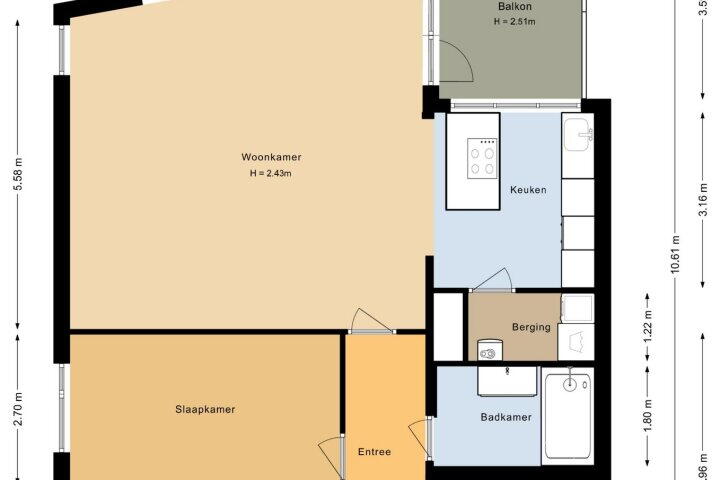 Plattegrond – Nelson Mandelastraat 80, Heerhugowaard