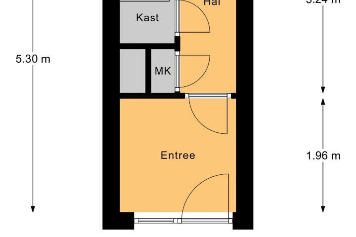 Plattegrond – Neringpassage 150, Lelystad