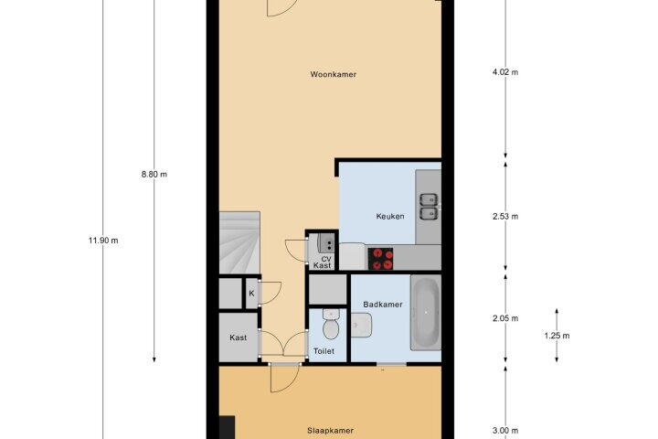 Plattegrond – Neringpassage 150, Lelystad