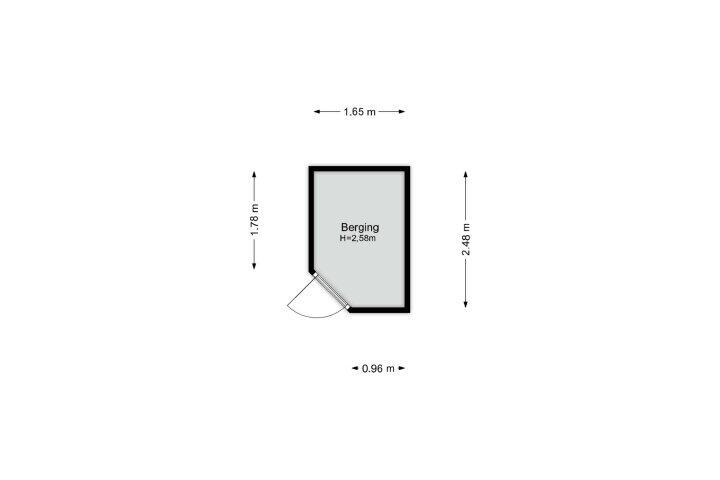 Plattegrond – Neringpassage 158, Lelystad