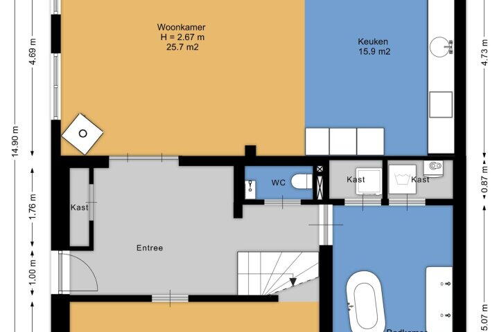 Plattegrond – Nesse 11, Boskoop