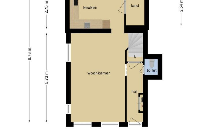 Plattegrond – Nessenwei 7, Oosthem