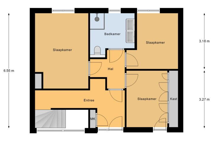 Plattegrond – Nicolaas Beetsstraat 57, Heerlen