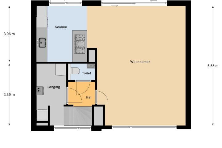 Plattegrond – Nicolaas Beetsstraat 57, Heerlen