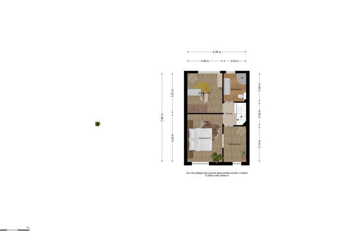 Plattegrond – Nicoline Swijgmanstraat 166, Breda