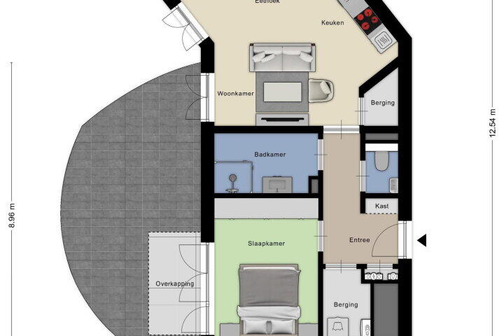 Plattegrond – Niemeyerstraat 26, Hoofddorp
