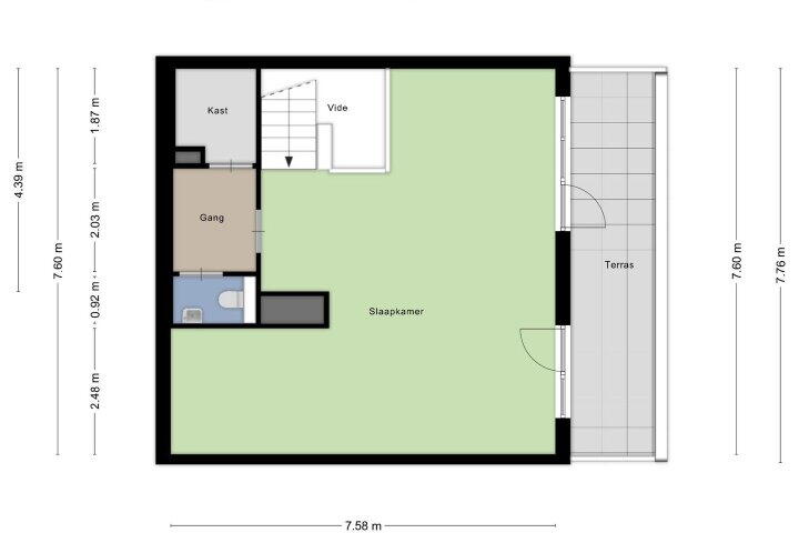 Plattegrond – Niemeyerstraat 281, Hoofddorp