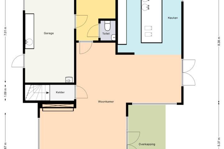 Plattegrond – Nienke van Hichtumweg 91, Heerenveen