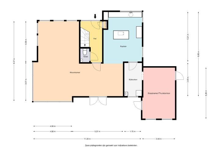 Plattegrond – Nienke van Hichtumweg 97, Heerenveen