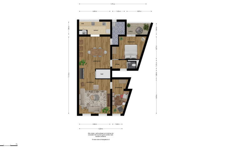 Plattegrond – Nieuwe Haagdijk 67 E, Breda