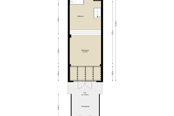 Plattegrond – Nieuwe Karselaan 78, Amstelveen